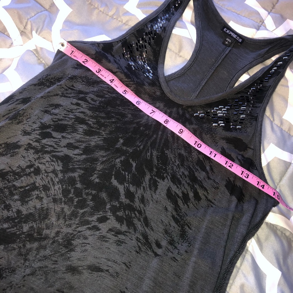 πππ 3 for $20 ππExpress Grey Razor Back tank - Picture 5 of 8